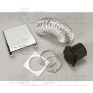Splendide Deluxe Chrome Plated Dryer Vent Kit