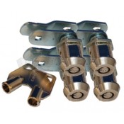 Prime Products 1-1/8" Ace Key Baggage Lock - 4 Pack
