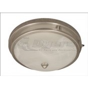 Gustafson Low Profile Satin Nickel Contemporary Glass Ceiling Light