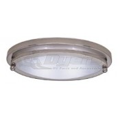 Gustafson Satin Nickel 10" Low Profile Oval Light