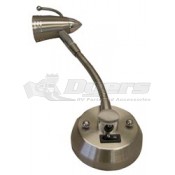 Gustafson Satin Nickel Gooseneck Map Light