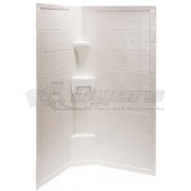 Lyons 34" x 65" Parchment Hex Surround