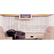 RV Designer Oyster 180" to 230" Pleated Windshield Curtain